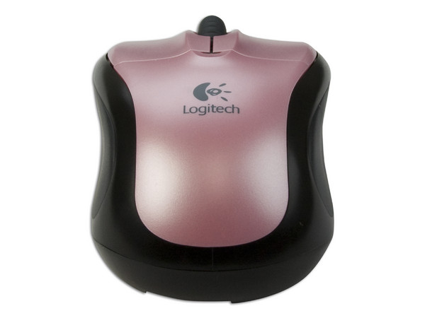 Mouse Logitech V220 Óptico Inalámbrico para Laptop, USB. Color Rosa