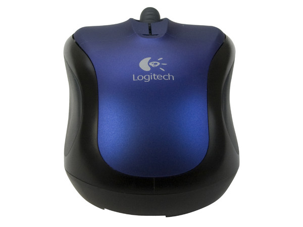 Mouse Logitech V220 Óptico Inalámbrico para Laptop, USB. Color Azul