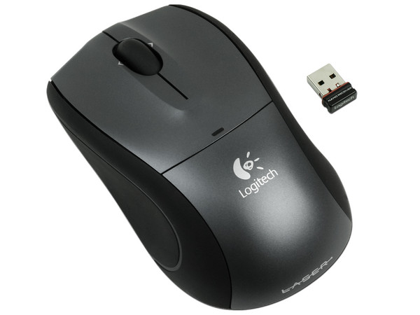Mini Mouse Logitech V450 Nano Láser Inalámbrico para Laptop, USB.