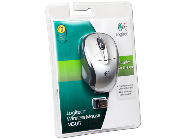 Mini Mouse Logitech M305 Óptico Inalámbrico para Laptop, USB