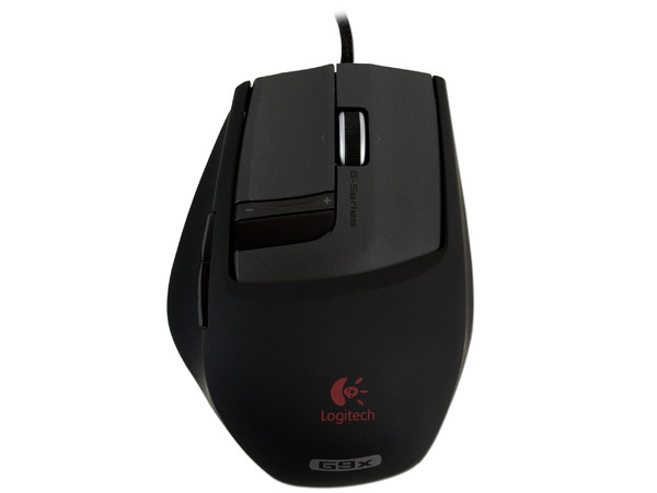 Mouse Logitech G9x Láser de 200 a 5700 dpi, USB.