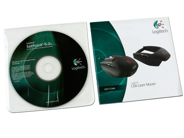 Mouse Logitech G9x Láser de 200 a 5700 dpi, USB.