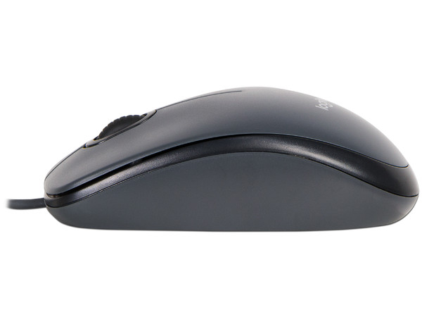 Mouse Óptico Logitech M100, hasta 1,000 dpi, 3 Botones, USB. Color Negro/Gris.