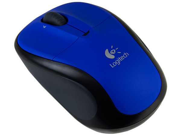 Mouse Logitech V220 Óptico Inalámbrico para Laptop, USB. Color Azul