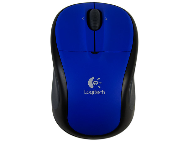 Mouse Logitech V220 Óptico Inalámbrico para Laptop, USB. Color Azul