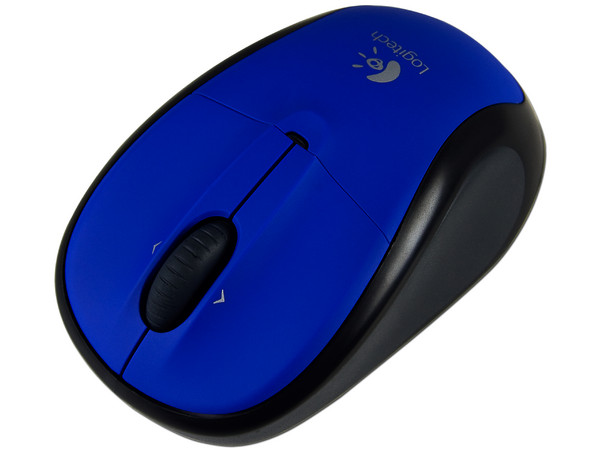 Mouse Logitech V220 Óptico Inalámbrico para Laptop, USB. Color Azul