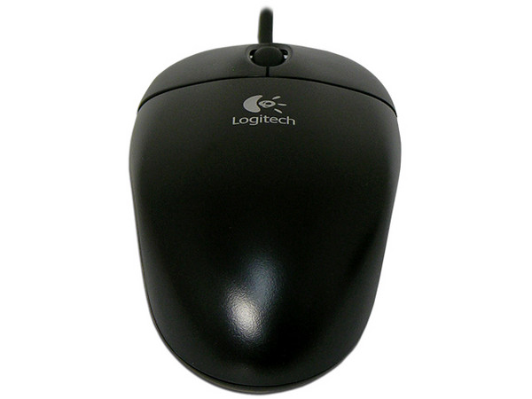 Mouse Logitech Óptico, PS/2. Color Negro  