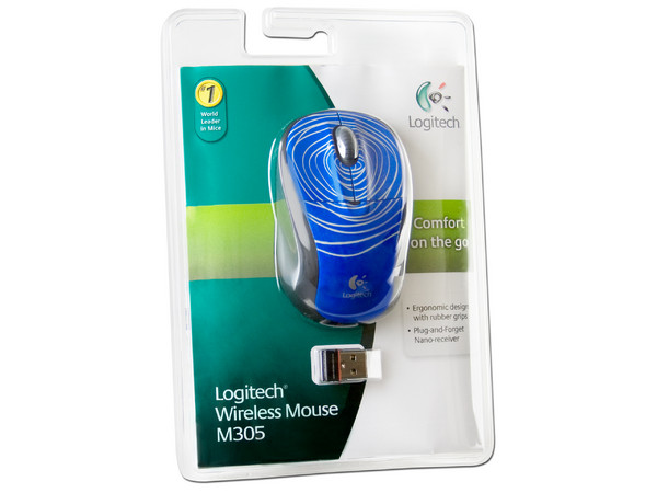 Mini Mouse Logitech M305 Óptico Inalámbrico para Laptop, USB