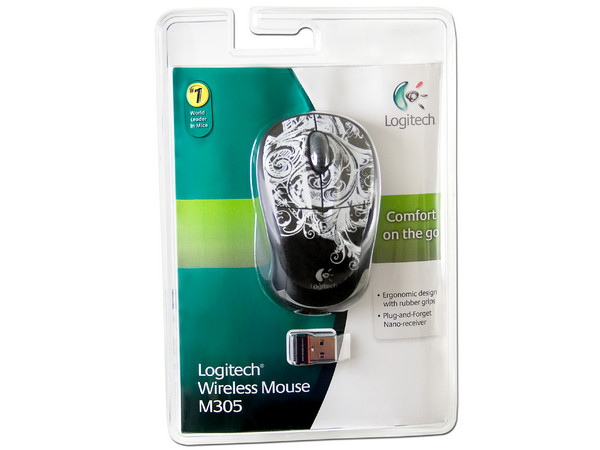 Mini Mouse Logitech M305 Óptico Inalámbrico para Laptop, USB