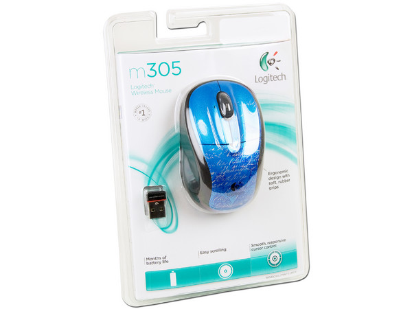 Mini Mouse Logitech M305 Óptico Inalámbrico para Laptop, USB.