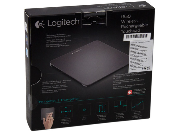 Touchpad Inalámbrico Logitech t650 ideal para Windows 8.