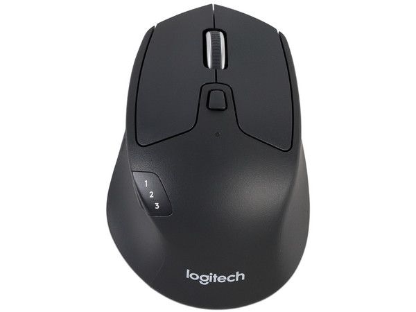Mouse Óptico Inalámbrico Logitech M720 Triathlon hasta 1000 DPI, Multidispositivo con 8 Botones, Receptor USB y Bluetooth. Color Negro.