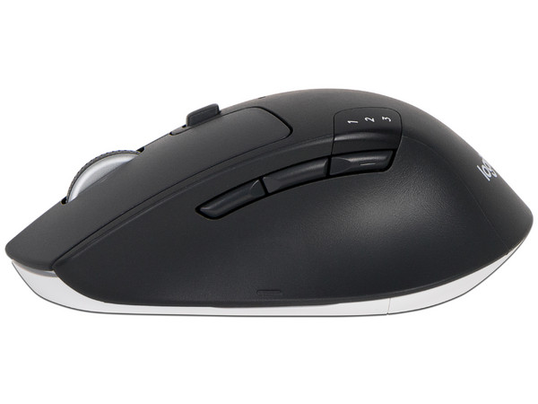 Mouse Óptico Inalámbrico Logitech M720 Triathlon hasta 1000 DPI, Multidispositivo con 8 Botones, Receptor USB y Bluetooth. Color Negro.