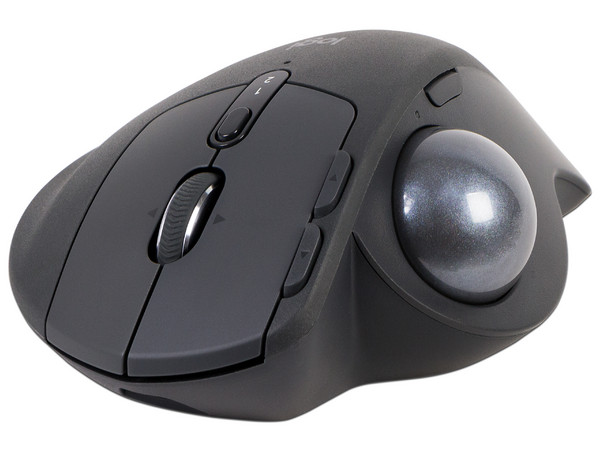 Mouse óptico inalámbrico Logitech MX ERGO, USB. Color Negro.