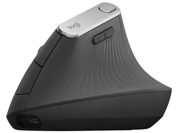 Mouse óptico inalámbrico Logitech MX Vertical, diseño ergonómico, conexión Bluetooth o USB