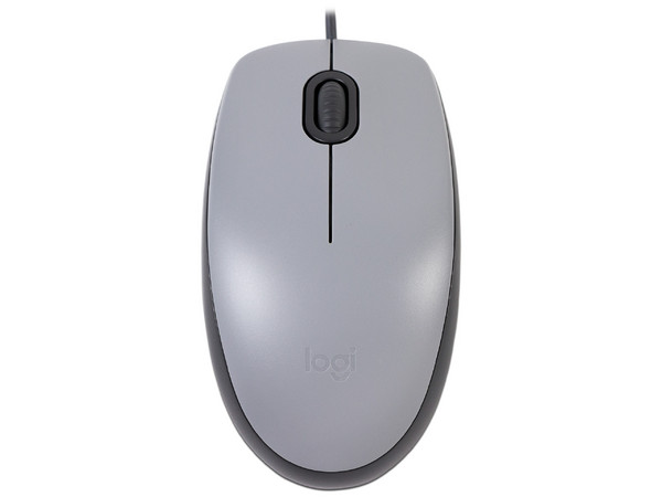 Mouse Óptico Logitech M110, USB, Color Gris.