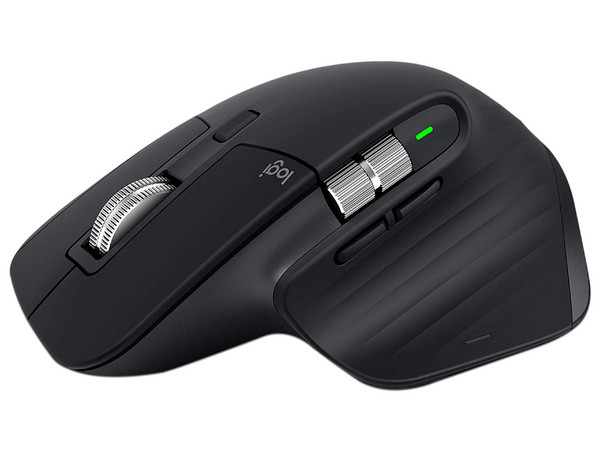 Mouse Inalámbrico Logitech MX Master 3, Bluetooth, Batería de 500 mAh, Carga rápida, 7 Botones Programables. Color Negro.