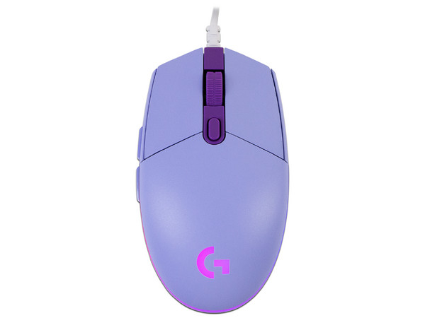 Mouse Gamer Logitech LightSync G203, hasta 8000 dpi, 6 botones, RGB. Color Violeta.