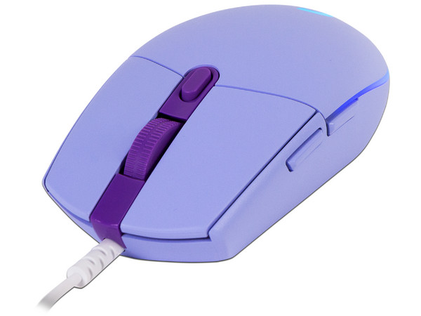 Mouse Gamer Logitech LightSync G203, hasta 8000 dpi, 6 botones, RGB. Color Violeta.