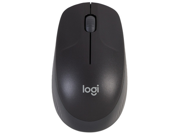Mouse Óptico Inalámbrico Logitech M190, hasta 1,000 dpi, USB. Color Negro.