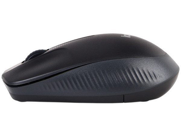 Mouse Óptico Inalámbrico Logitech M190, hasta 1,000 dpi, USB. Color Negro.