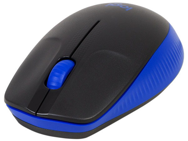 Mouse Óptico Inalámbrico Logitech M190, hasta 1000 dpi, USB. Color Azul.