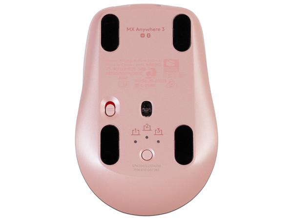 Mouse Óptico Inalámbrico Logitech MX Anywhere 3, Hasta 4,000 dpi, USB, Color Rosa.