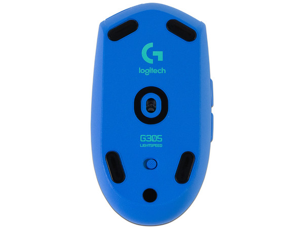 Mouse inalámbrico Logitech LightSpeed G305, hasta 12,000 Dpi, 6 botones, Receptor USB. Color Azul.
