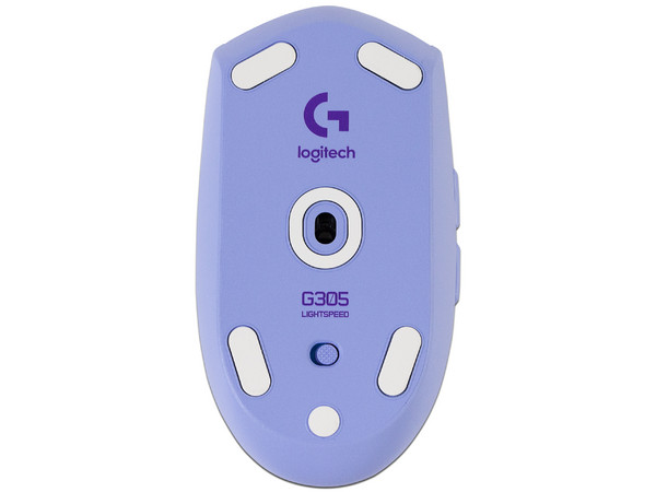 Mouse inalámbrico Logitech LightSpeed G305, hasta 12,000 Dpi, Receptor USB. Color Morado.