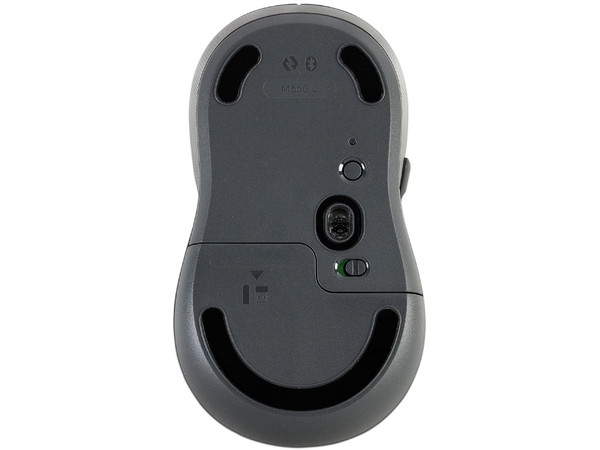 Mouse Óptico Inalámbrico Logitech M650 Grande, Hasta 2000 dpi, Bluetooth, USB. Color Grafito.