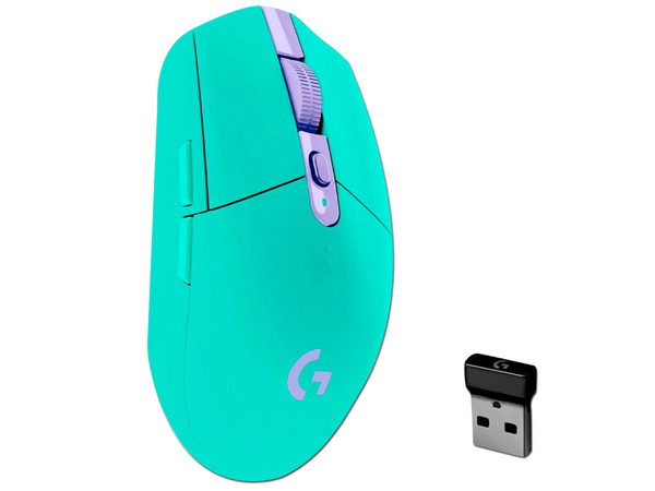 Mouse Gamer Inalámbrico Logitech G305 LightSpeed, hasta 12000 dpi, 6 botones. Color Menta.