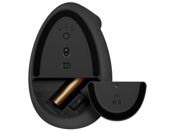 Mouse inalámbrico Logitech Lift Left, Receptor USB. Color Negro.