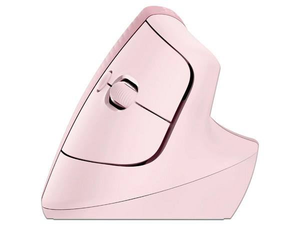 Mouse Inalámbrico Logitech Lift Vertical Ergonomic, 6 botones, hasta 4000 dpi. Color Rosa.