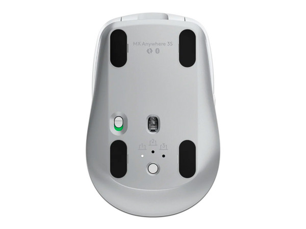 Mouse Óptico Inalámbrico Logitech MX Anywhere 3S, hasta 8000 dpi, 6 botones, Bluetooth, Receptor USB. Color Gris.