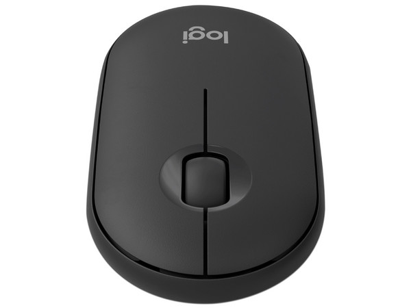 Mouse Óptico Inalámbrico Logitech Pebble Mouse 2 M350S, Bluetooth, 4000 DPI, Color Negro.
