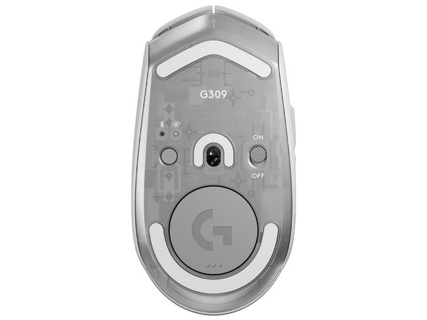 Mouse Gamer Óptico Inalámbrico Logitech G309 LIGHTSPEED, USB. Color Blanco.
