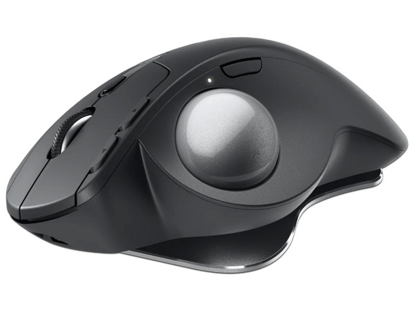 Mouse inalámbrico Logitech  MX ERGO S, trackball, USB. Color Negro