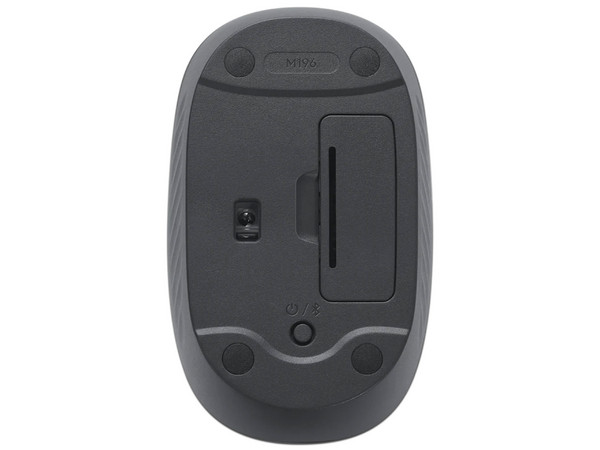 Mouse Inalámbrico Logitech M196, Bluetooth, hasta 1000 DPI, Color Negro.