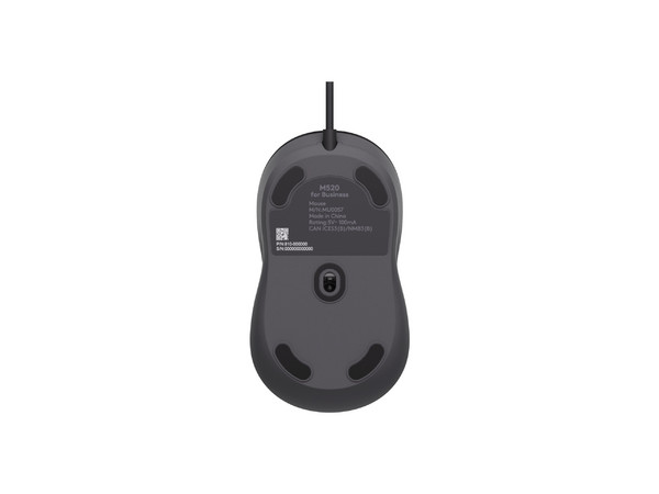 Mouse Óptico Logitech M520, USB Tipo C y A. Color Negro.