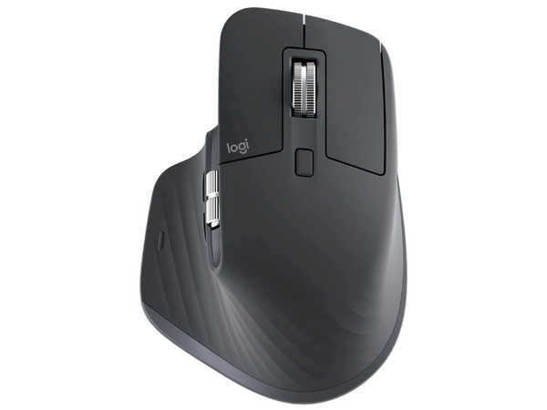 Mouse Inalámbrico Logitech MX Master 3S, hasta 8000 DPI, 7 Botones, Batería Recargable, Bluetooth. Color Negro.