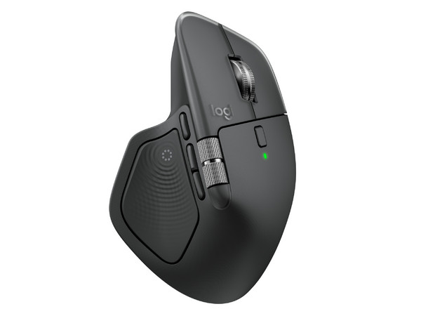 Mouse Inalámbrico Logitech MX Master 4 910-007565, hasta 8000dpi, Bluetooth, Receptor USB. Color Grafito.