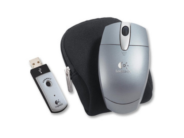 Logitech Cordless Optical Mouse para Notebooks - Plateado