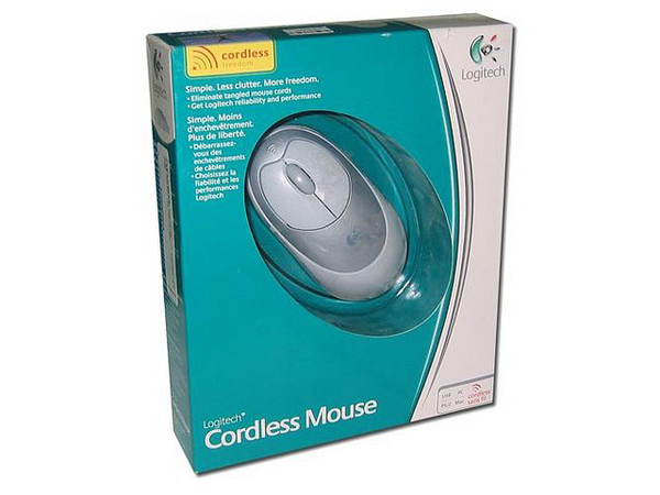 Mouse Logitech Cordless, Inalámbrico, (USB/PS2)