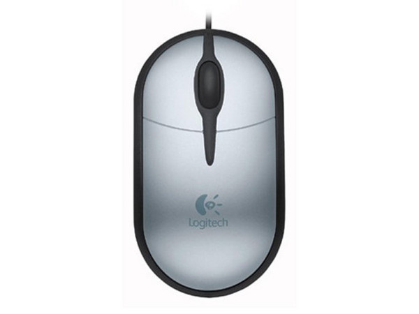 Mouse Logitech Notebook Óptico Plus, Color Plateado, USB