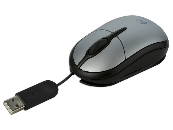 Mouse Logitech Óptico para Laptop, USB.