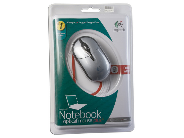 Mouse Logitech Óptico para Laptop, USB.