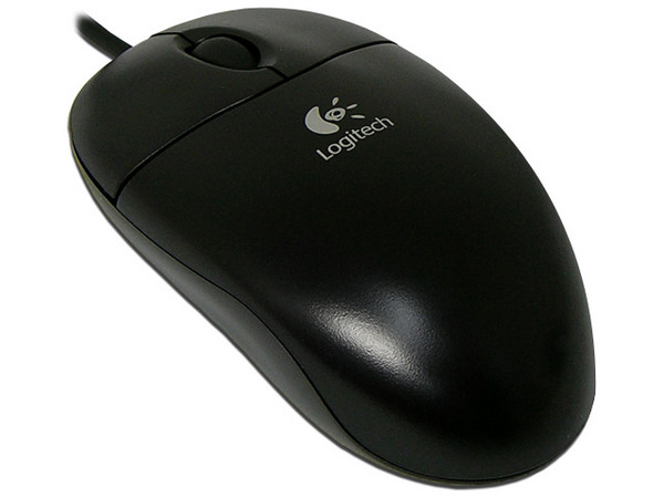 Mouse Logitech Óptico, USB. Color Negro