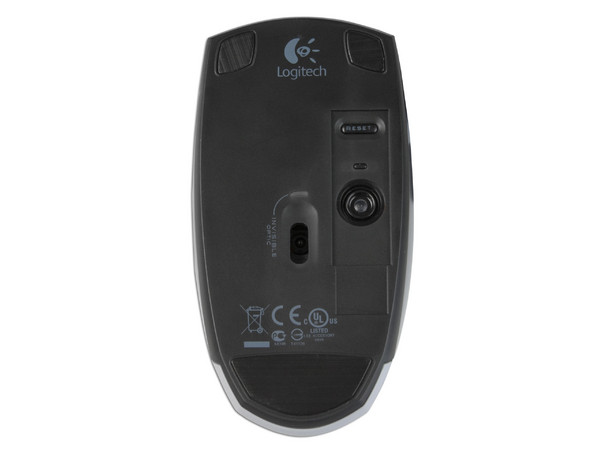Mouse Logitech V200 Óptico Inalámbrico para Laptop, USB. Color Plateado