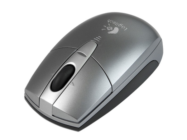 Mouse Logitech V200 Óptico Inalámbrico para Laptop, USB. Color Plateado