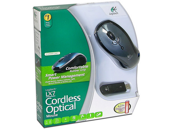 Mouse Logitech LX7 Óptico Inalámbrico, USB/PS2